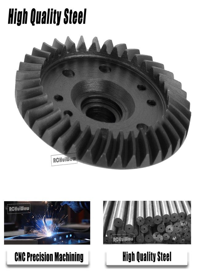 مجموعة تروس تفاضلية RCHuiWow RC 13-37T، قطع غيار مُحسّنة لسيارات الدفع الرباعي 4x4 بمقياس 1/10 من طرازات Slash وRustler وStampede وHoss Slayer وT-MAXX وXO-01 وSummit Revo، مصنوعة من الفولاذ، علبة تروس أمامية وخلفية حلزونية. - Image 3
